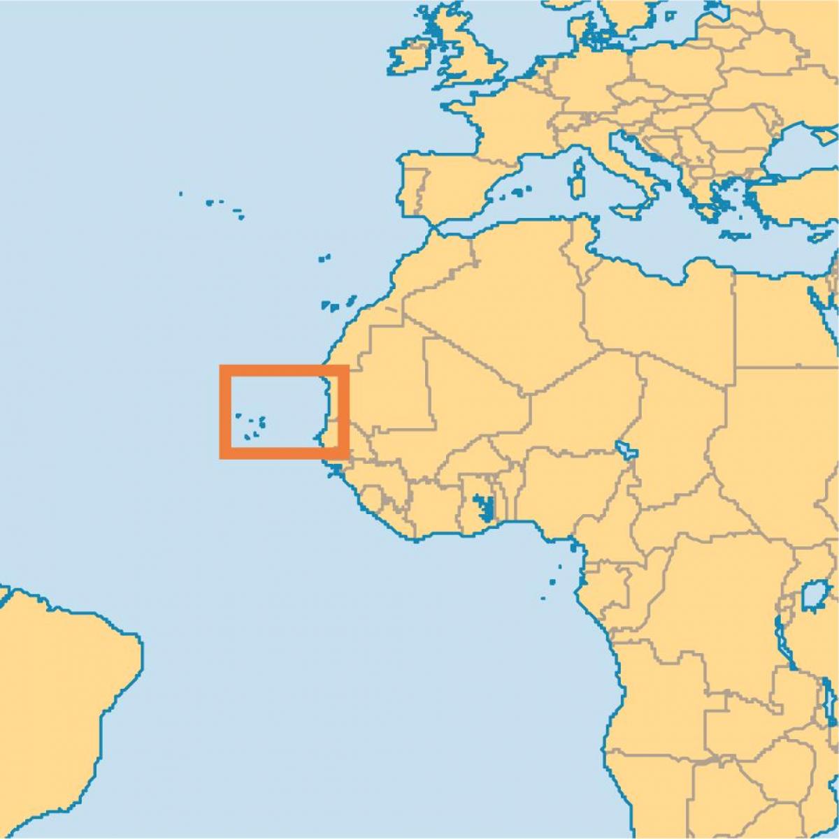 შოუ Cape Verde მსოფლიო რუკა