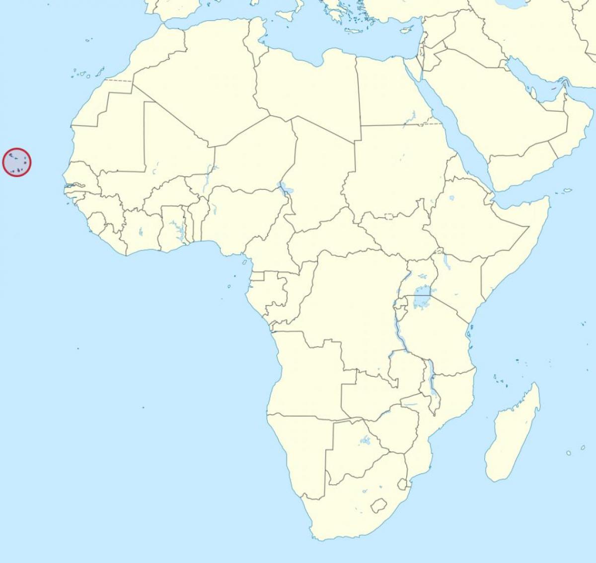 Cabo Verde აფრიკის რუკა