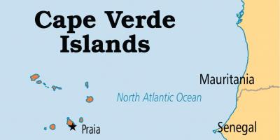 რუკა Cape Verde islands აფრიკაში