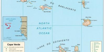 რუკაზე აჩვენებს Cape Verde