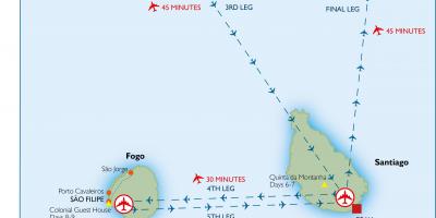 რუკა Cape Verde აეროპორტები